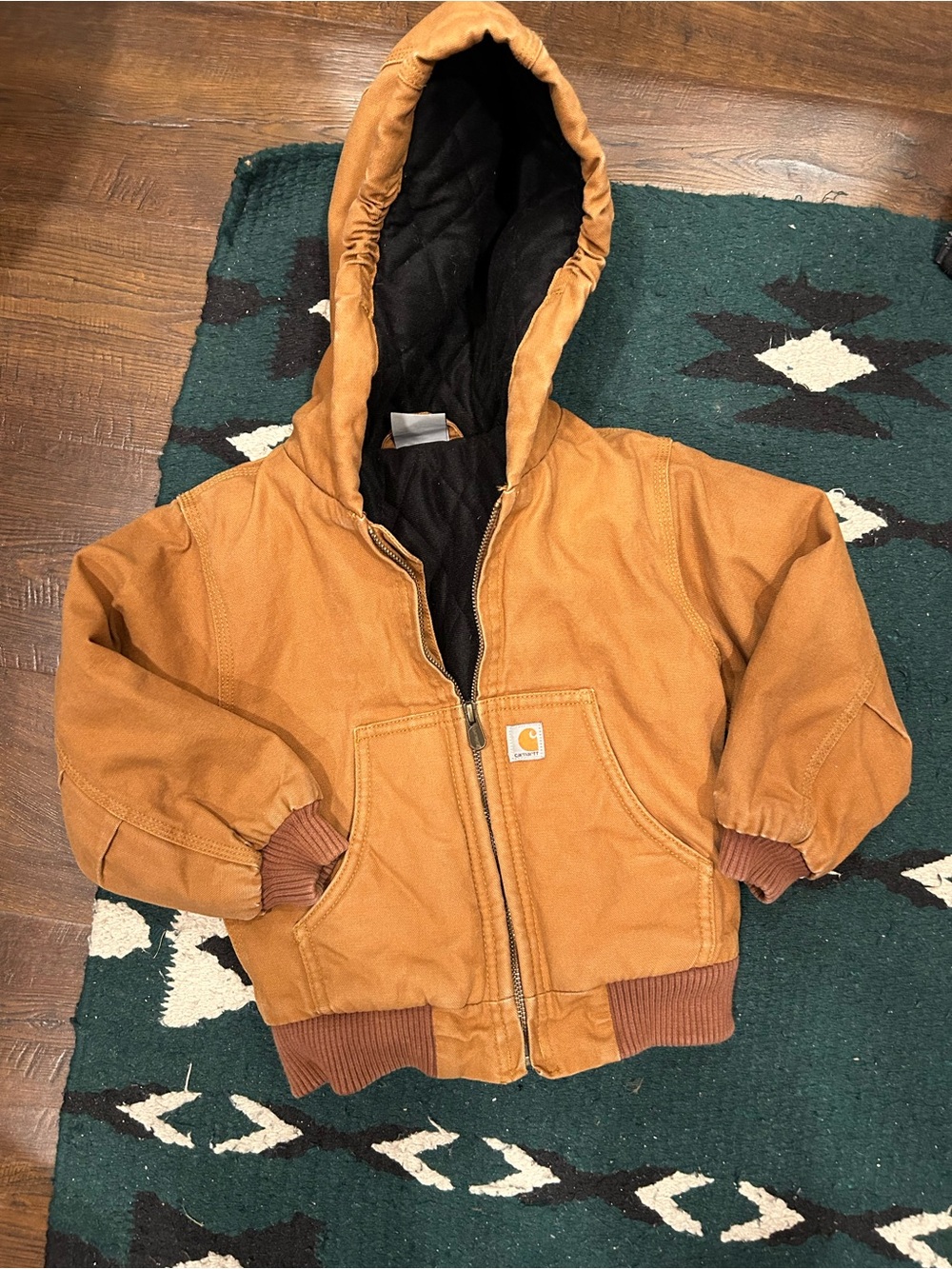 Carhartt Kids Tan Hooded Jacket